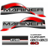 Mariner 60 replacement Engine Boat ADESIVI  (Prodotto compatibile)