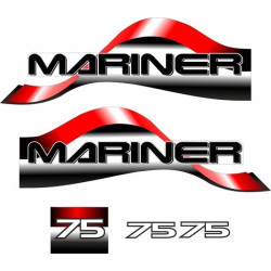 Mariner 75 replacement Engine Boat AUTOCOLLANT  (Produit compatible)
