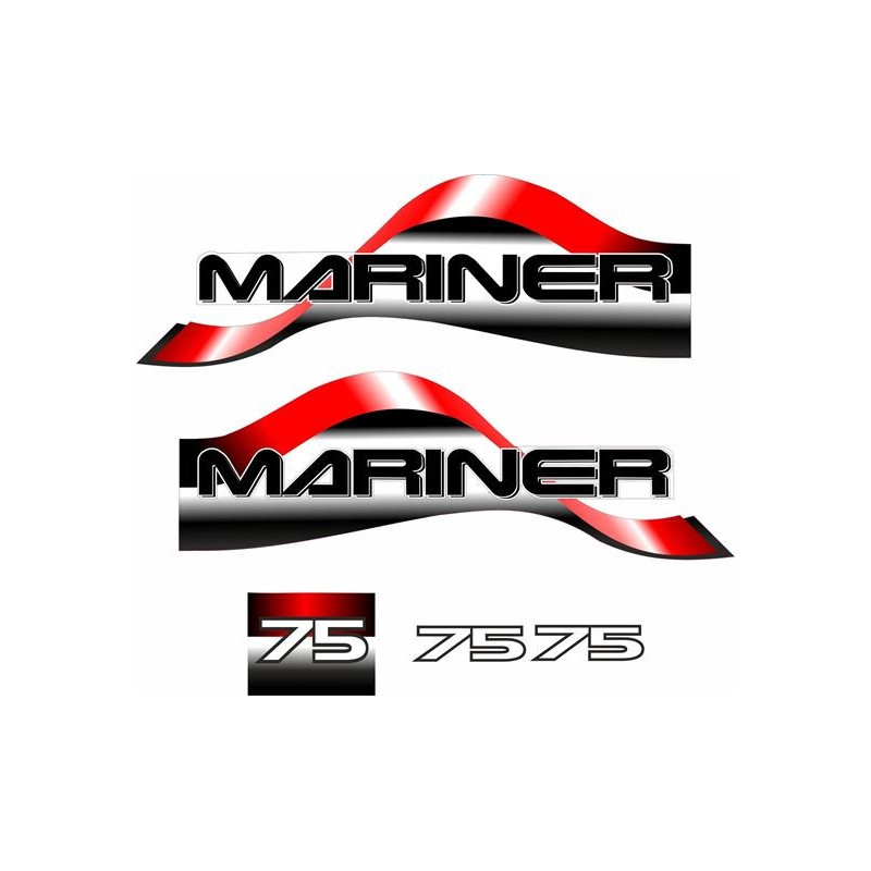 Mariner 75 replacement Engine Boat AUFKLEBER  (Kompatibles Produkt)