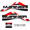 Mariner 75 replacement Engine Boat AUFKLEBER  (Kompatibles Produkt)