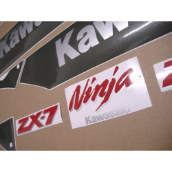 KAWASAKI ZXR 750 1990 BLACK/GREY AUFKLEBER (Kompatibles Produkt)