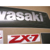 KAWASAKI ZXR 750 1990 BLACK/GREY AUTOCOLLANT (Produit compatible)