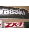 KAWASAKI ZXR 750 1990 BLACK/GREY STICKERS (Compatible Product)
