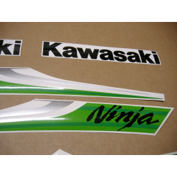 KAWASAKI ZX-6R YEAR 2010 green adesivos (Produto compatível)