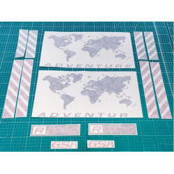 BMW GS Touratech Reflective Panner Decal Stickers (Compatible Product)