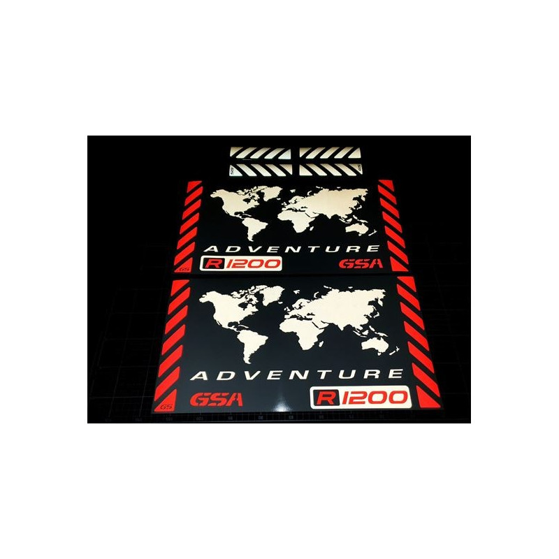 BMW GS Touratech Reflective Panner Decal Stickers (Compatible Product)