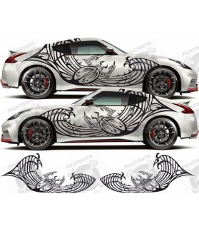 Nissan 350Z / 370Z Nismo side Stripes STICKERS (Compatible Product)