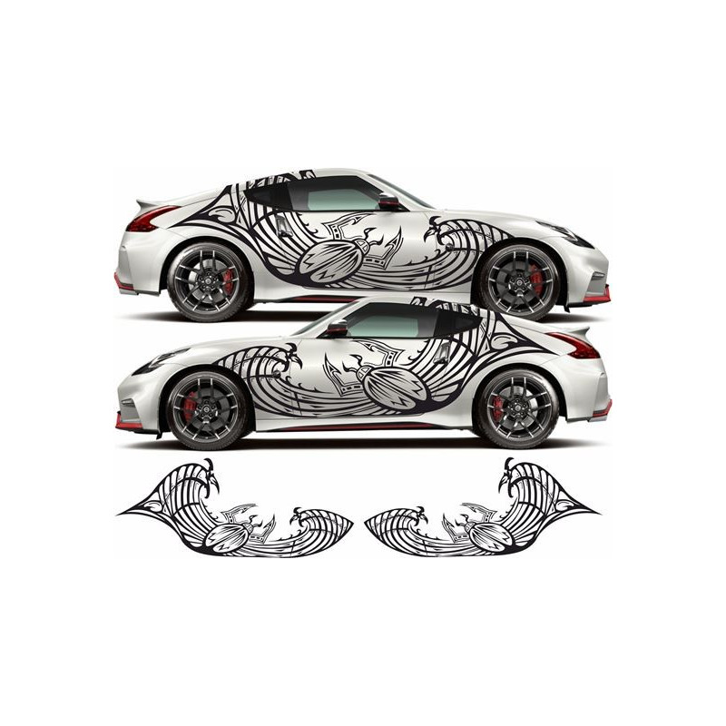 Nissan 350Z / 370Z Nismo side Stripes AUFKLEBER (Kompatibles Produkt)
