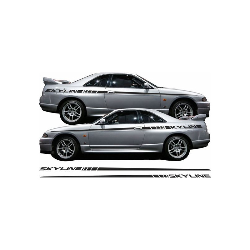 Nissan Skyline R33 side Graphics ADESIVOS (Produto compatível)