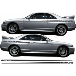 Nissan Skyline R33 side Graphics ADESIVI (Prodotto compatibile)