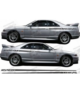 Nissan Skyline R33 side Graphics STICKERS (Compatible Product)