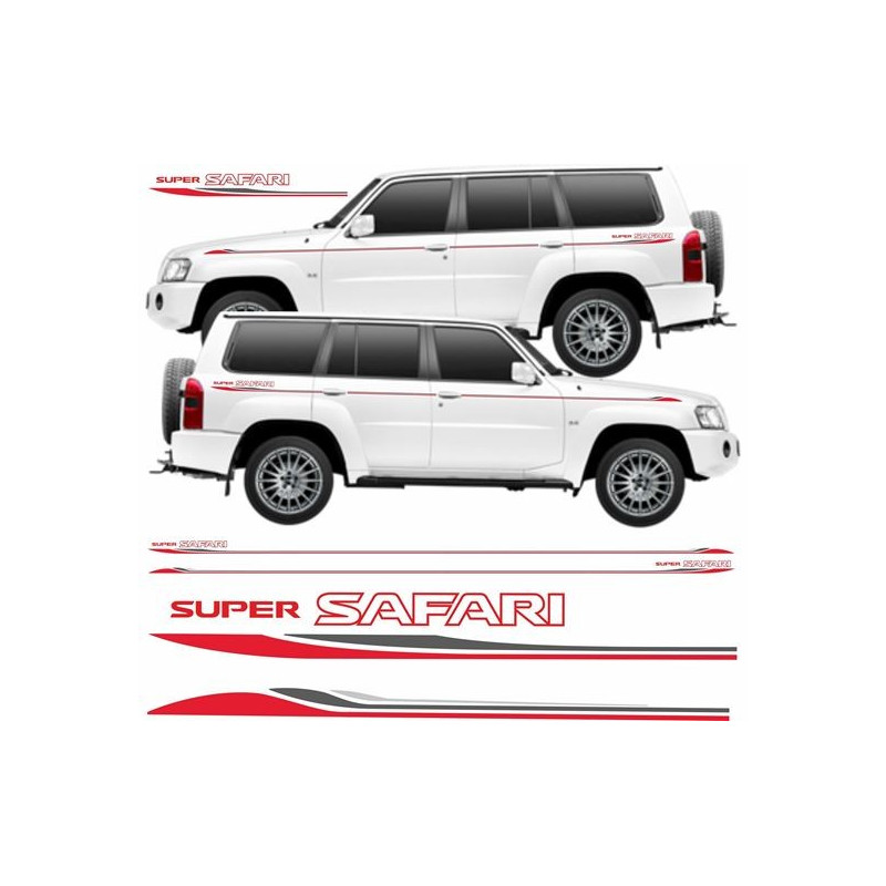 Nissan Super Safari Patrol 2006 - 2009 Graphics ADESIVI (Prodotto compatibile)