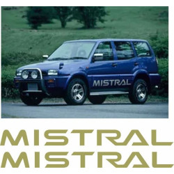 Nissan Mistral side Graphics ADHESIVO (Producto compatible)