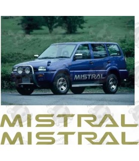 Nissan Mistral side Graphics STICKERS (Compatible Product)