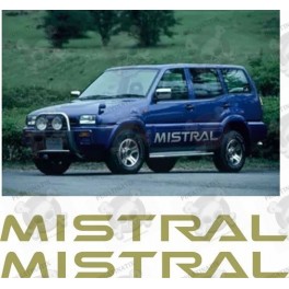 Nissan Mistral side Graphics STICKERS (Compatible Product)