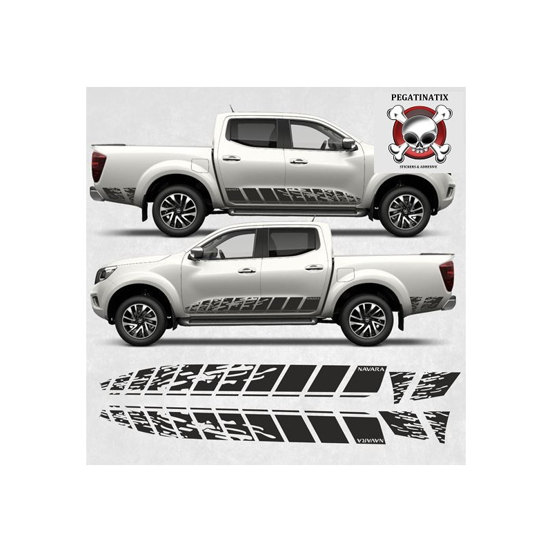 Nissan Navara N-Guard 2016 side Graphics ADESIVOS (Produto compatível)