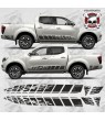 Nissan Navara N-Guard 2016 side Graphics ADESIVOS (Produto compatível)