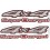 Nissan Navara Frontier 1998 - 2004 4x4 Supercharged STICKERS (Compatible Product)