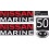 Nissan Marine 50HP Star Boat sticker (Compatible Product)