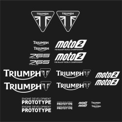 Triumph 765 Triple Moto2 Moto GP AUTOCOLLANT (Produit compatible)