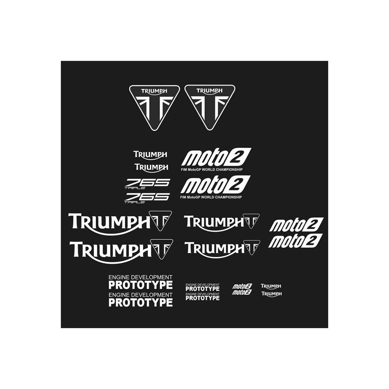 Triumph 765 Triple Moto2 Moto GP AUTOCOLLANT (Produit compatible)