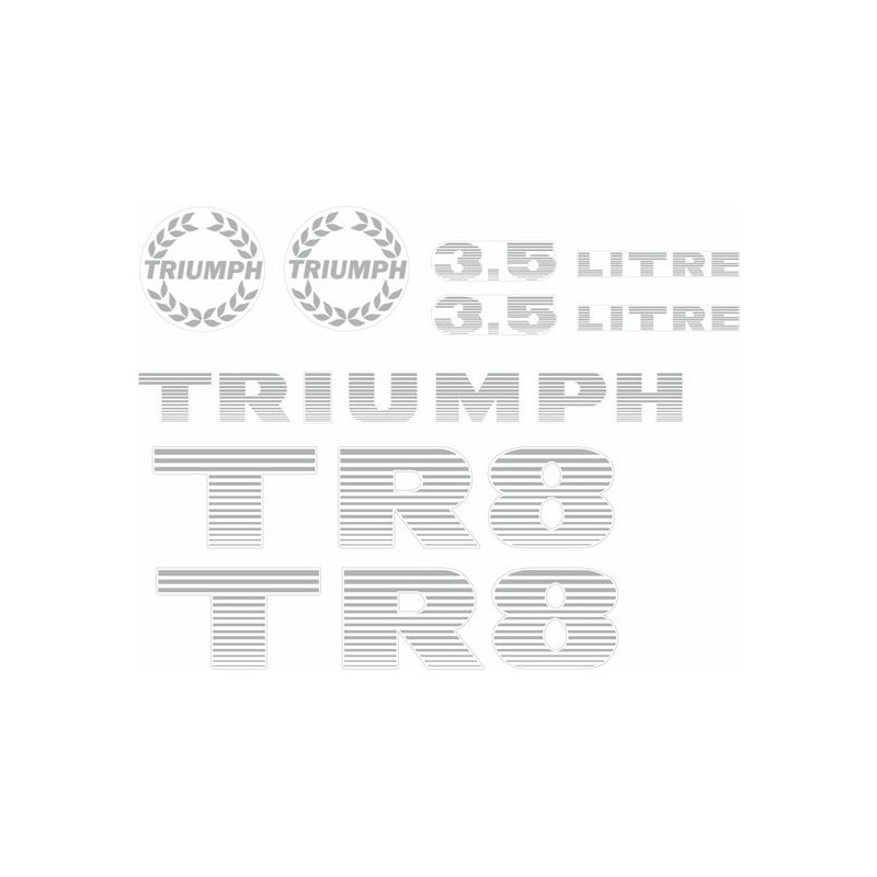 Triumph TR8 adesivos (Produto compatível)