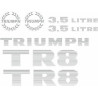 Triumph TR8 decals (Compatible Product)