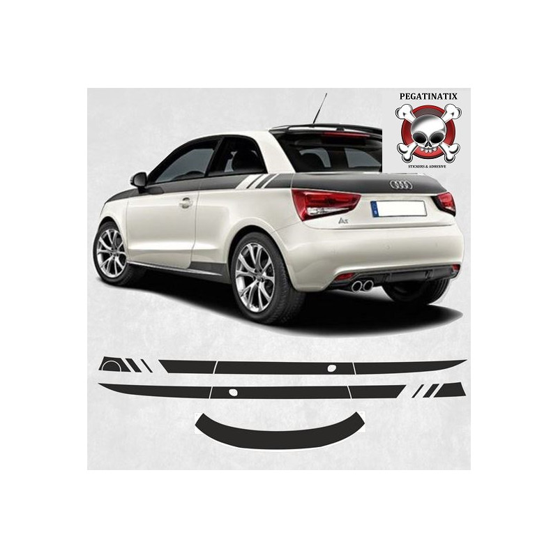 Audi A1 Stripes autocollant (Produit compatible)