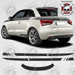 Audi A1 Side Stripes Stickers (Compatible Product)
