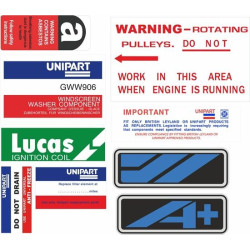 Austin Mini Metro Engine Bay Stickers (Produto compatível)