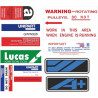 Austin Mini Metro Engine Bay Stickers (Compatible Product)