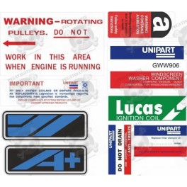 Austin Mini Metro Engine Bay Stickers (Compatible Product)