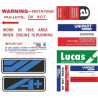Austin Mini Metro Engine Bay Stickers (Produto compatível)