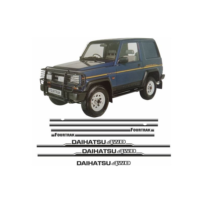 Daihatsu Fourtrak side Stripes ADESIVI (Prodotto compatibile)