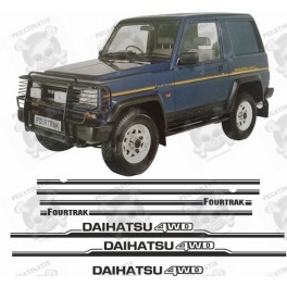 Daihatsu Fourtrak side Stripes STICKERS (Compatible Product)