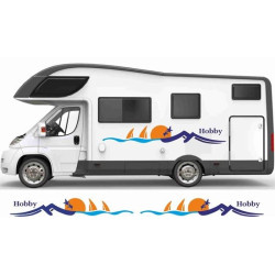 Caravan Hobby side panel ADESIVI (Prodotto compatibile)