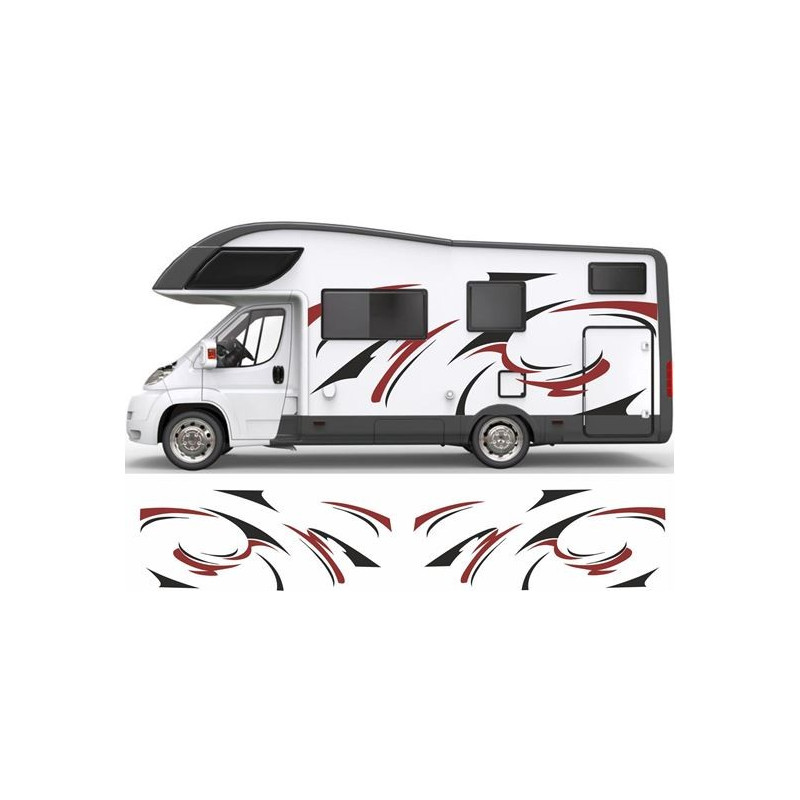 Wave Flash Camper panel Stickers (Compatible Product)