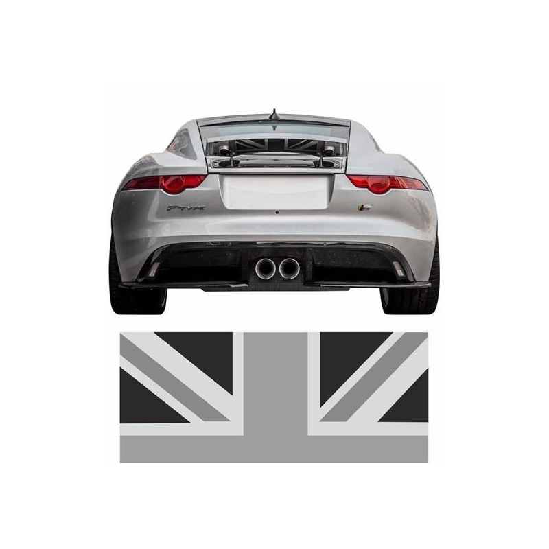 Jaguar F-Type Union Jack Spoiler AUTOCOLLANT (Produit compatible)