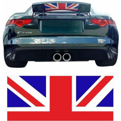 Jaguar F-Type Union Jack Spoiler AUTOCOLLANT (Produit compatible)