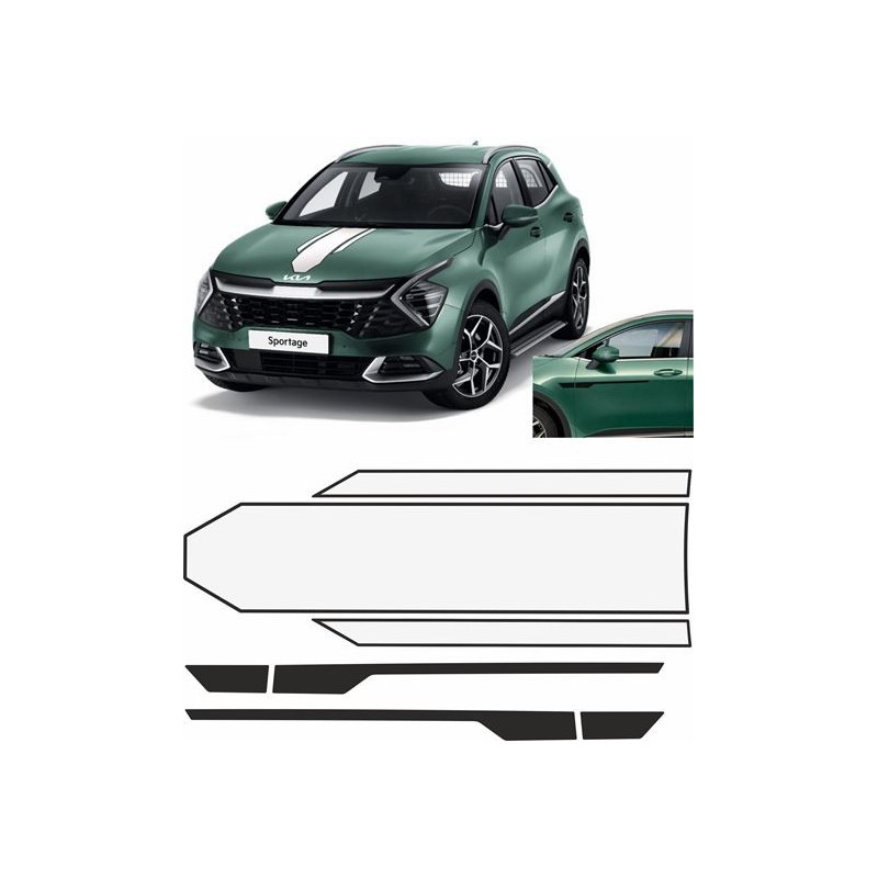 Kia Sportage 2022 Stripes ADESIVI (Prodotto compatibile)