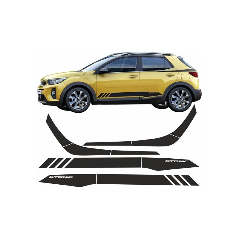 Kia Stonic 2018 Stripes STICKER (Compatible Product)