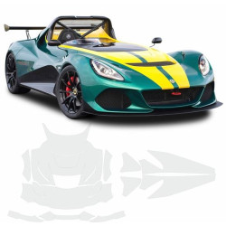 Lotus 3 Eleven 430 2015 - 2018 Stripes Graphics ADESIVI (Prodotto compatibile)