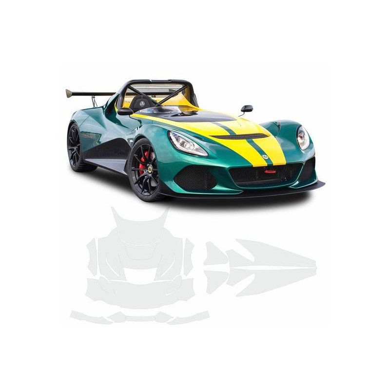 Lotus 3 Eleven 430 2015 - 2018 Stripes Graphics AUFKLEBER (Kompatibles Produkt)