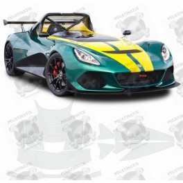 Lotus 3 Eleven 430 2015 - 2018 Stripes Graphics STICKERS (Compatible Product)