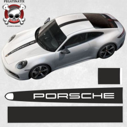 PORSCHE 992 Stripes AUTOCOLLANT (Produit compatible)