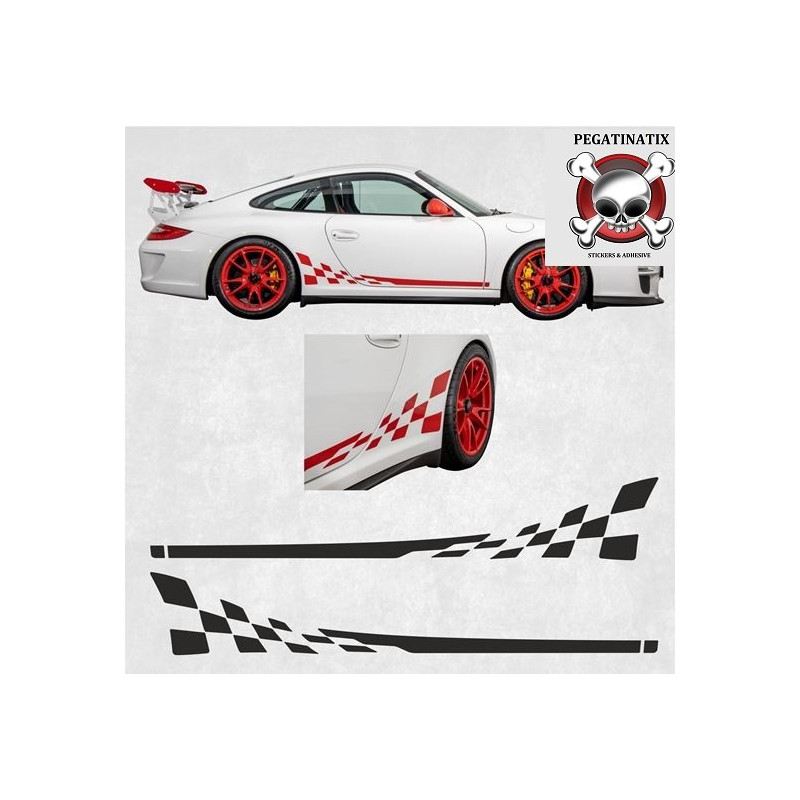 PORSCHE 997 GT3 RS side Stripes ADESIVOS (Produto compatível)