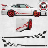 PORSCHE 997 GT3 RS side Stripes AUTOCOLLANT (Produit compatible)