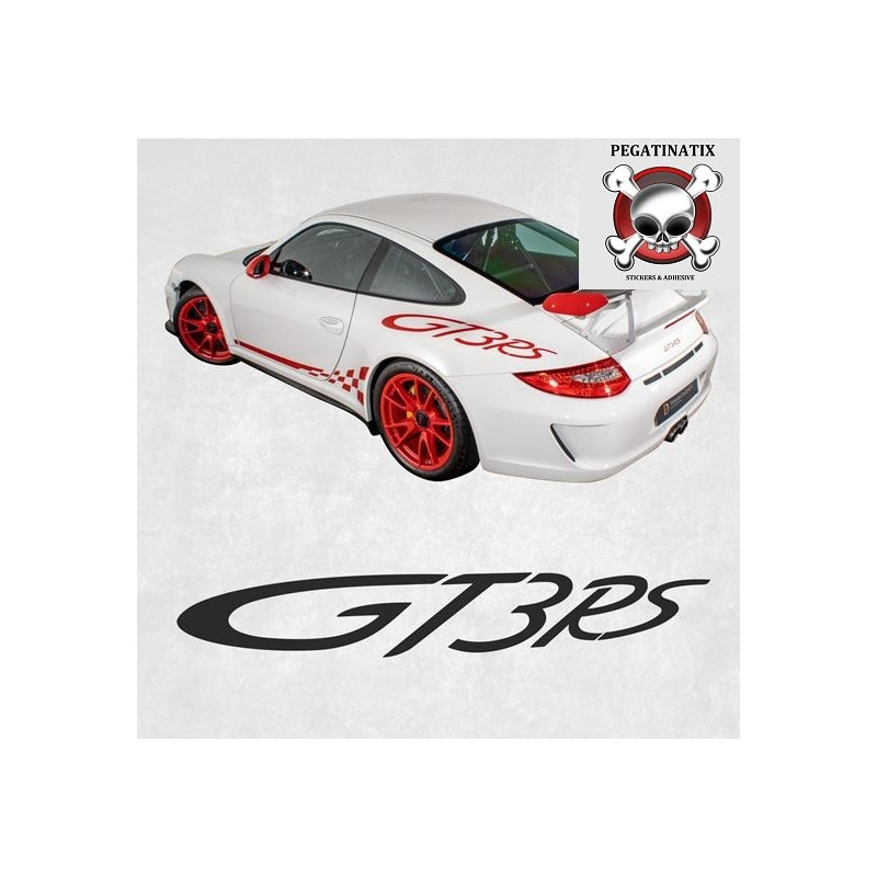 PORSCHE 997 GT3 RS side Stripes AUTOCOLLANT (Produit compatible)
