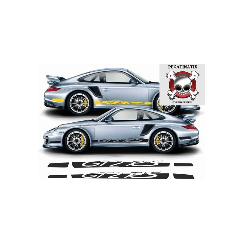 PORSCHE 997 GT2 RS side Stripes ADESIVI (Prodotto compatibile)