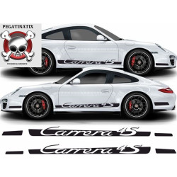 PORSCHE 997 4S side Stripes ADESIVI (Prodotto compatibile)